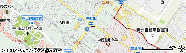 滋賀中央信用金庫守山北支店周辺の地図