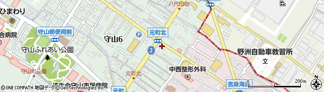 滋賀中央信用金庫守山支店周辺の地図