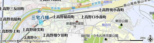 京都府京都市左京区上高野植ノ町周辺の地図