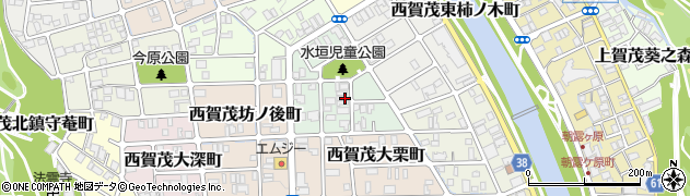 京都府京都市北区西賀茂水垣町周辺の地図