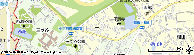 愛知県豊明市間米町敷田周辺の地図