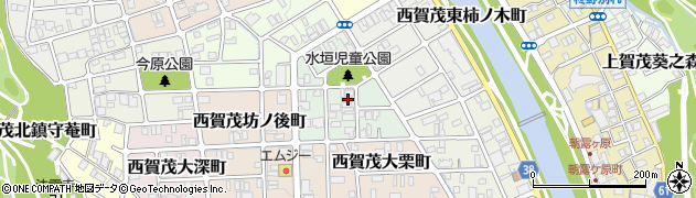 京都府京都市北区西賀茂水垣町62周辺の地図