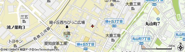 愛知県豊田市緑ケ丘周辺の地図