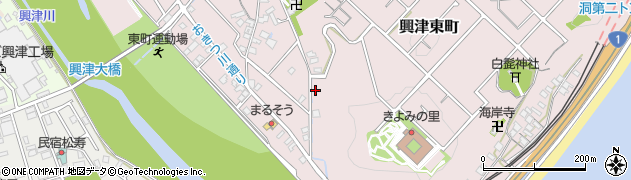 静岡県静岡市清水区興津東町1042周辺の地図
