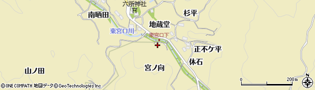 愛知県豊田市坂上町（宮ノ向）周辺の地図