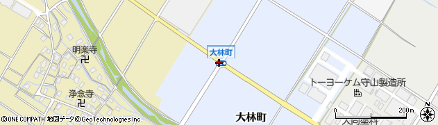 大林町周辺の地図