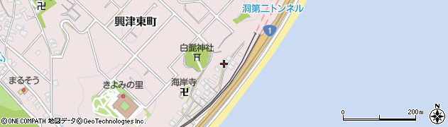 静岡県静岡市清水区興津東町1496周辺の地図