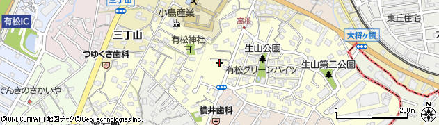 愛知県名古屋市緑区有松町大字桶狭間周辺の地図