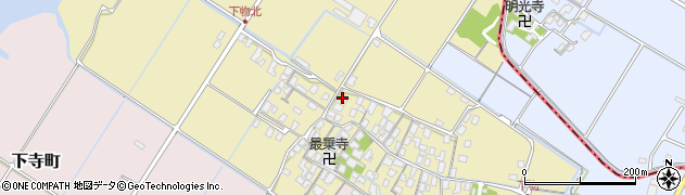 滋賀県草津市下物町周辺の地図