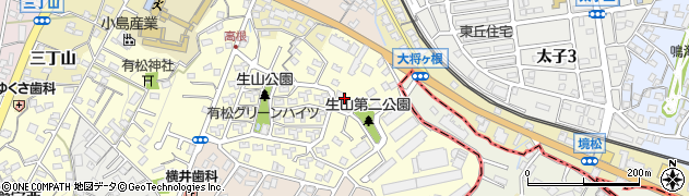 愛知県名古屋市緑区有松町大字桶狭間（生山）周辺の地図