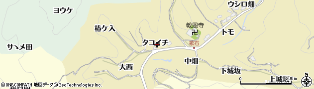 愛知県豊田市豊松町（タコイチ）周辺の地図