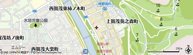 京都府京都市北区上賀茂朝露ケ原町周辺の地図