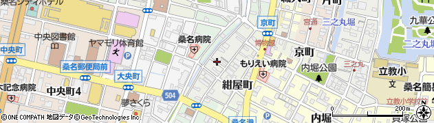 三重県桑名市吉津屋町周辺の地図