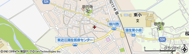 滋賀県東近江市桜川西町395周辺の地図