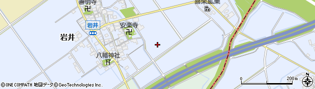 滋賀県竜王町（蒲生郡）岩井周辺の地図