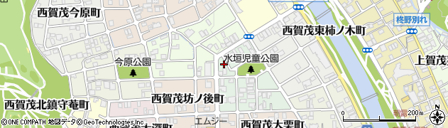 京都府京都市北区西賀茂水垣町23周辺の地図