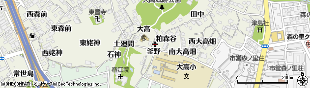 愛知県名古屋市緑区大高町釜野17周辺の地図