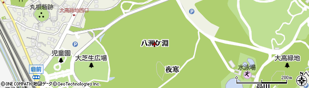 愛知県名古屋市緑区大高町（八洲ケ淵）周辺の地図