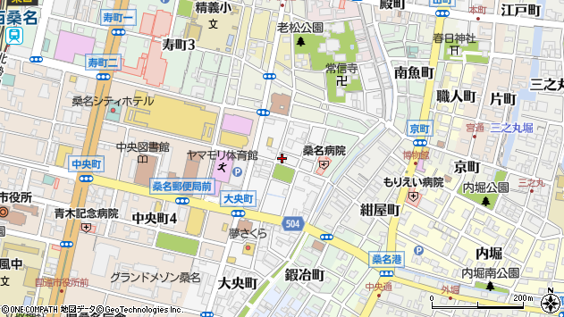 〒511-0064 三重県桑名市新築町の地図