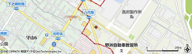 ネッツトヨタびわこ守山店周辺の地図