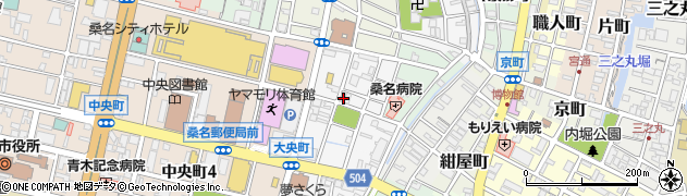 三重県桑名市新築町周辺の地図