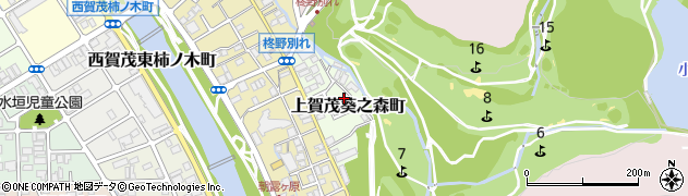 京都府京都市北区上賀茂葵之森町周辺の地図