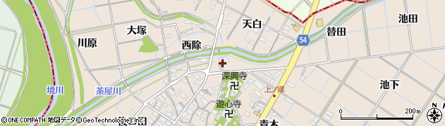愛知県刈谷市井ケ谷町替田周辺の地図