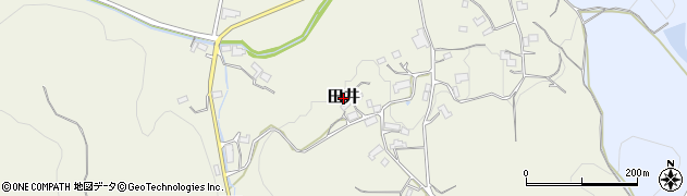 岡山県勝央町（勝田郡）田井周辺の地図
