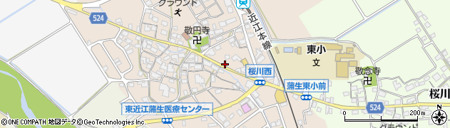 滋賀県東近江市桜川西町421周辺の地図