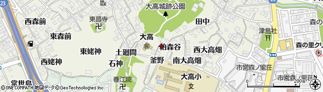 愛知県名古屋市緑区大高町釜野14周辺の地図