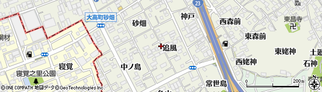 愛知県名古屋市緑区大高町（追風）周辺の地図