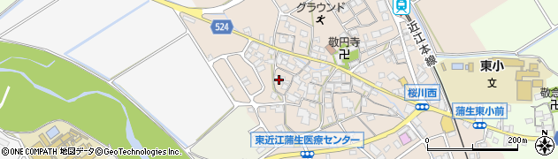 滋賀県東近江市桜川西町474周辺の地図