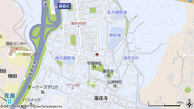 〒511-0854 三重県桑名市蓮花寺の地図