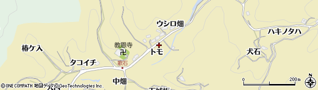 愛知県豊田市豊松町トモ周辺の地図
