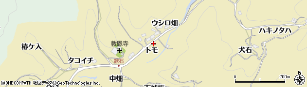 愛知県豊田市豊松町（トモ）周辺の地図