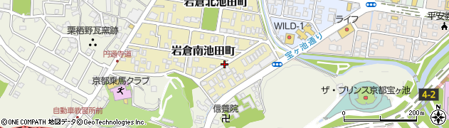 京都府京都市左京区岩倉南池田町周辺の地図