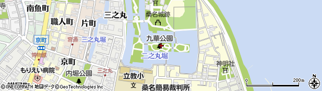 九華公園周辺の地図