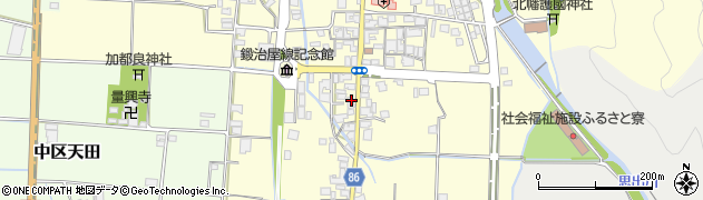 兵庫県多可郡多可町中区鍛冶屋544周辺の地図