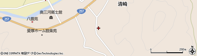 愛知県北設楽郡設楽町清崎紺屋道12周辺の地図