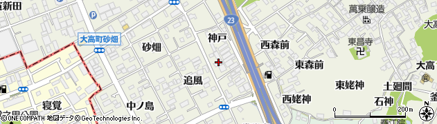 愛知県名古屋市緑区大高町（神戸）周辺の地図