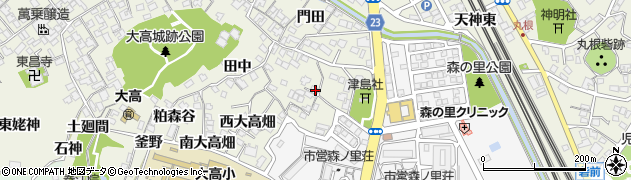 愛知県名古屋市緑区大高町北大高畑周辺の地図