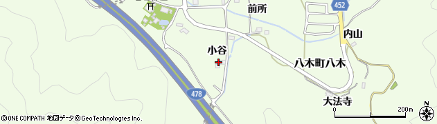 京都府南丹市八木町八木（小谷）周辺の地図