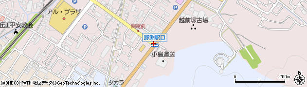野洲駅口周辺の地図