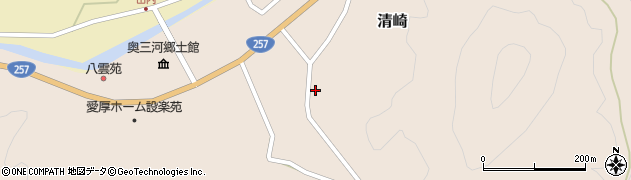 愛知県北設楽郡設楽町清崎紺屋道13周辺の地図