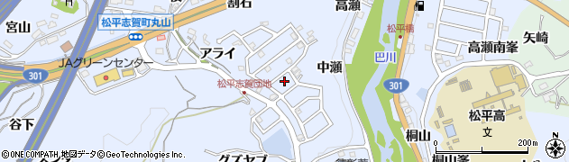 愛知県豊田市松平志賀町（マゴイチ）周辺の地図