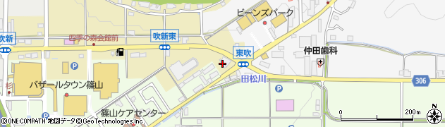 伊丹産業株式会社　セルフ篠山インター給油所周辺の地図