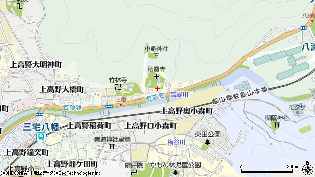 〒606-0066 京都府京都市左京区上高野水車町の地図