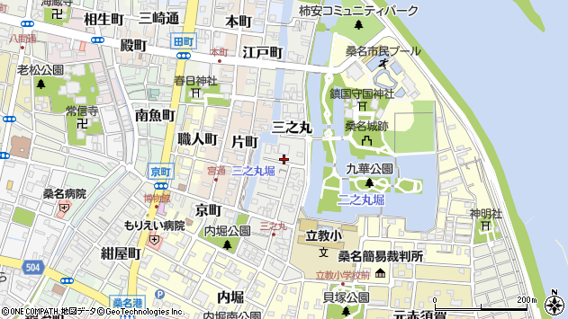 〒511-0031 三重県桑名市三之丸の地図
