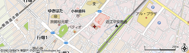 野洲郵便局周辺の地図