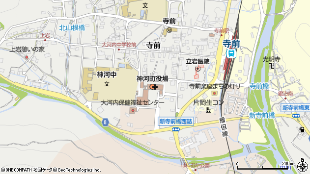 〒679-3100 兵庫県神崎郡神河町（以下に掲載がない場合）の地図